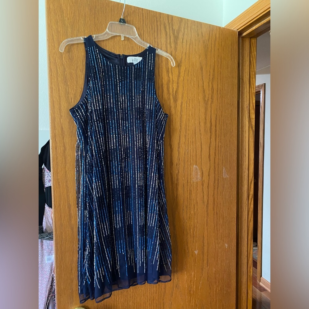 Belle Badgley Mischke beaded swing dress. Size 6
